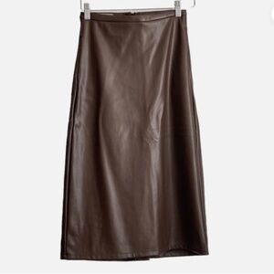 JOE'S Faux Leather Fashion Skirt Size: XS